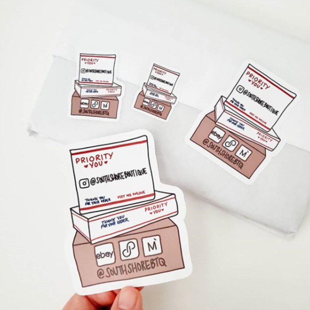 LB023 Custom Poshmark Package Stickers Add Any Business/Closet Info [Price Firm] - Picture 7 of 10
